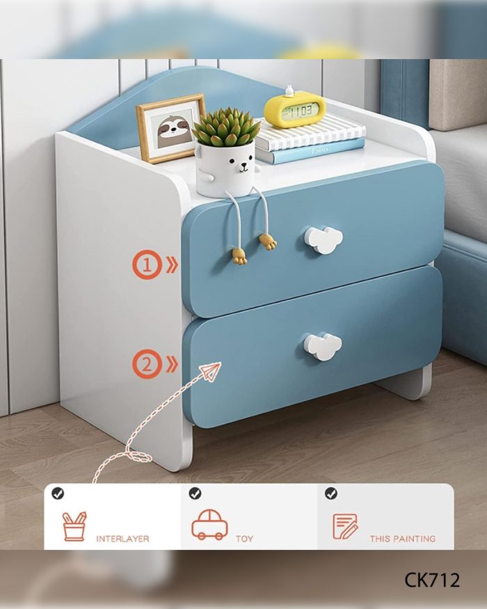 Hermosa mesita de noche infantil - Imagen 1