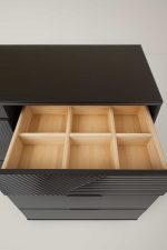 Tocador negro con vitrina - Imagen 3