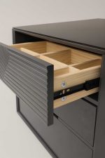 Tocador negro con vitrina - Imagen 4