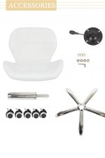 Silla diseño geométrico con ruedas - Imagen 3