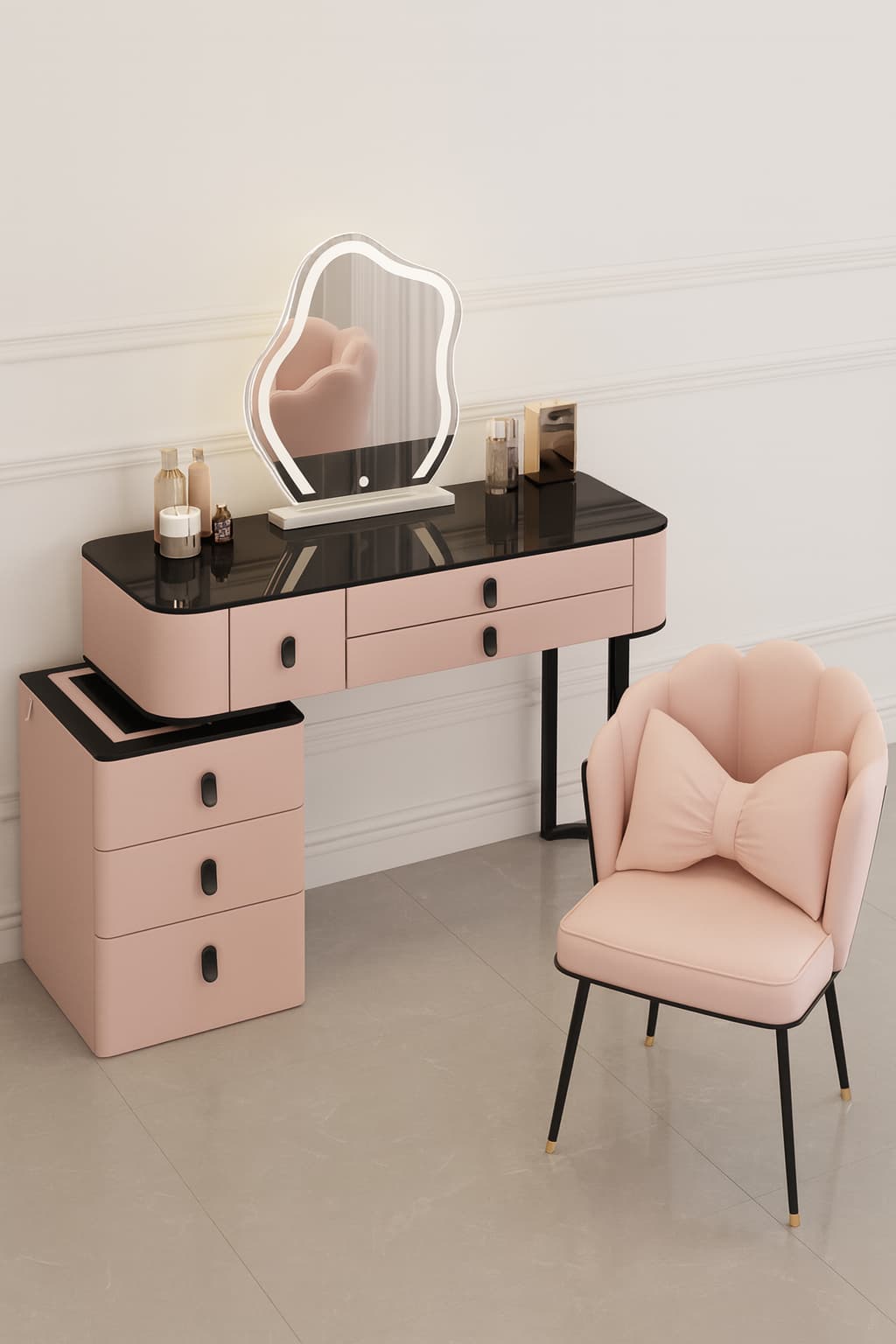 CK610 FRONTAL Tocador Rosa Moderno - Imagen 1