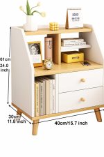 Mesa de noche con estantes - Imagen 3