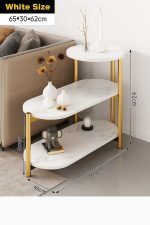 Mesa de centro de Tres Niveles con Patas Doradas - Imagen 2