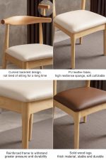 Silla de Madera con Asiento Acolchado - Imagen 7