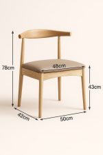 Silla de Madera con Asiento Acolchado - Imagen 4