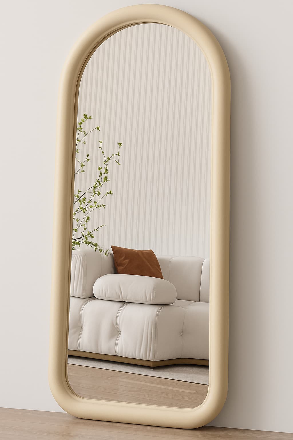 CK761 FRONTAL Espejo Beige Arco - Imagen 1