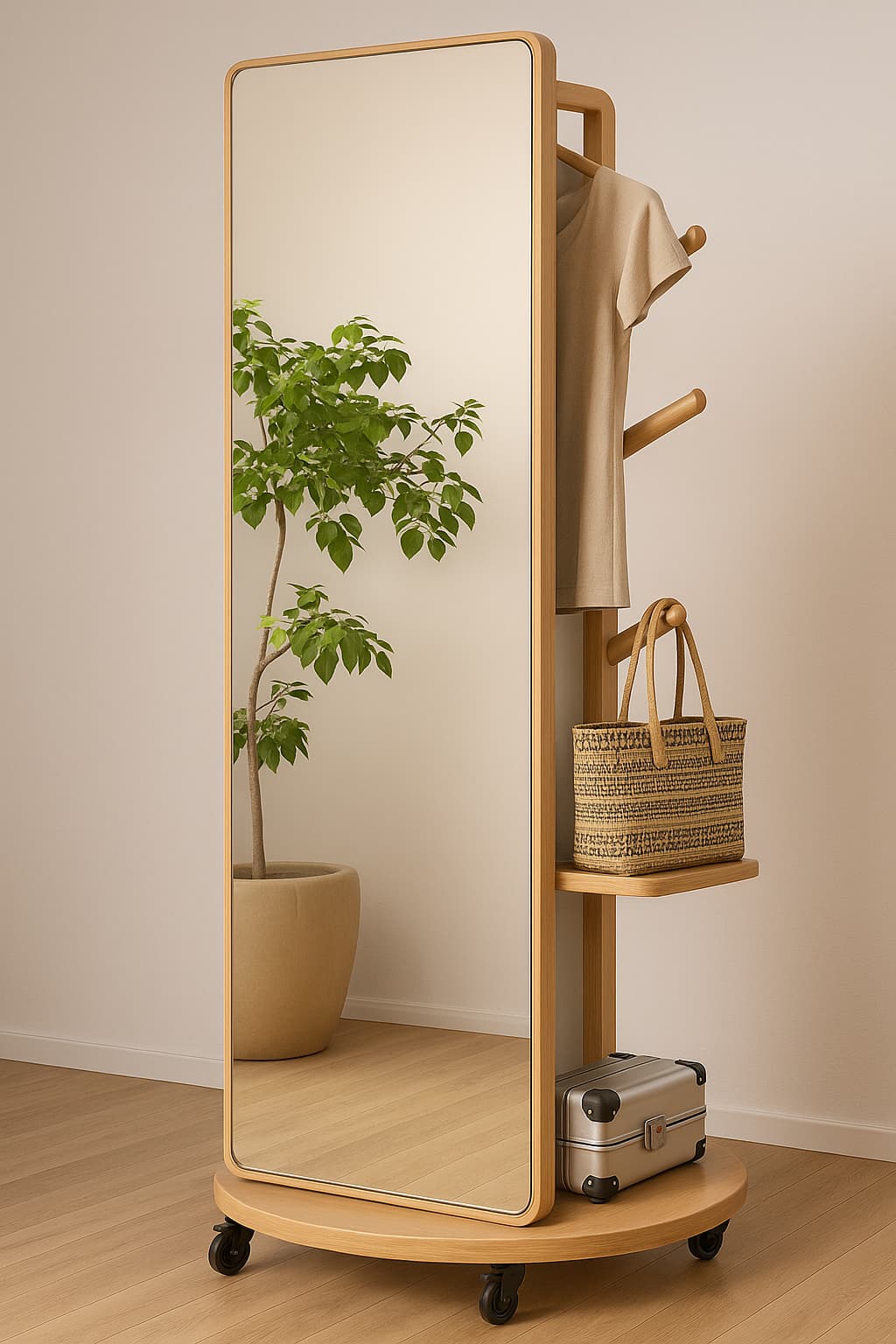 CK764 FRONTAL Espejo Madera Móvil - Imagen 1