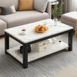 Mesa de centro efecto mármol