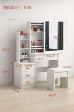 Tocador pequeño con espejo deslizable - Imagen 3