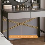 Tocador Moderno con Espejo Redondo - Imagen 3