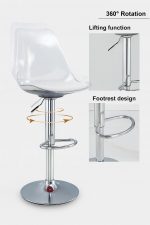 Banqueta Acrílica Cromo - Imagen 3