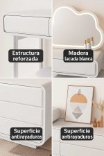 Tocado minimalista con espejo asimétrico - Imagen 2